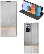 Magnet Case Cadeau voor Vader Xiaomi Redmi Note 10 Pro Smartphone Hoesje Wood Beton