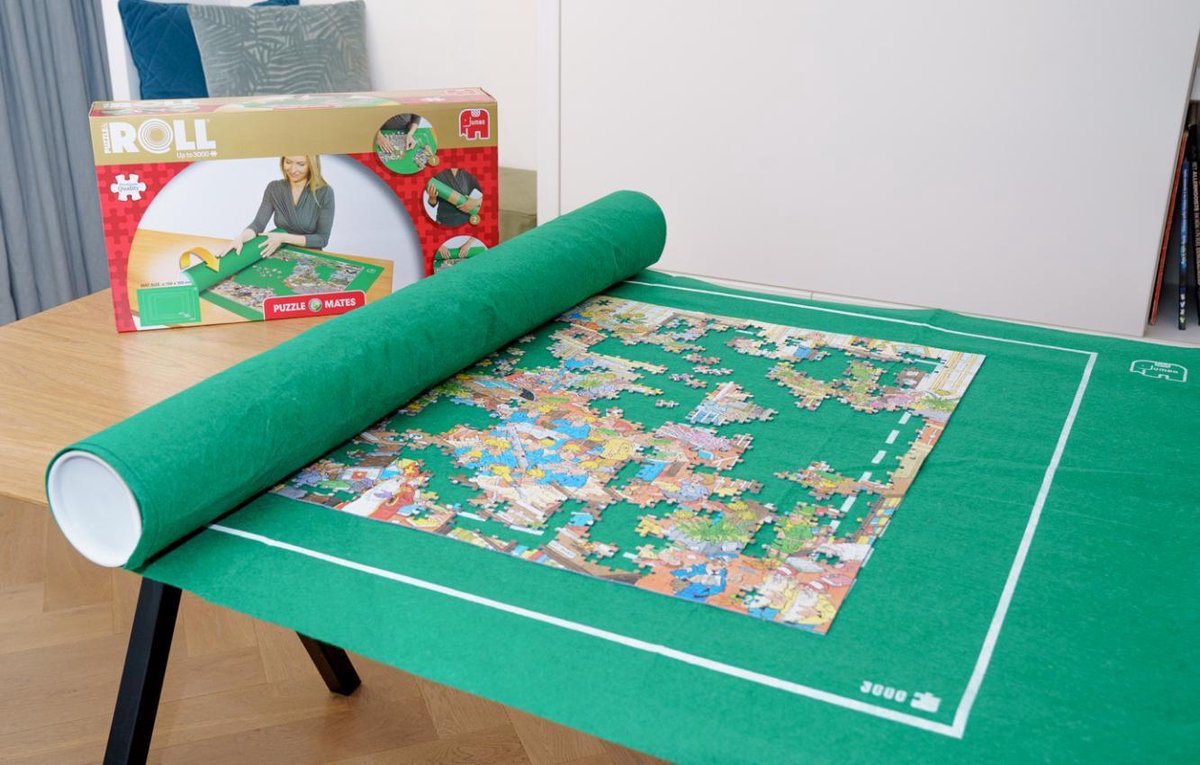 Jumbo Puzzle & Roll Puzzelrol 1000 tot 3000 Stukjes - 122x85cm - Puzzelmat  | bol.com