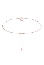 Elli Dames Halsketting Dames Choker Y-chain drop ball boho gemaakt van 925 Sterling Silver