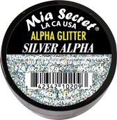 Alpha & Dust Glitter Acrylpoeder Silver Alpha