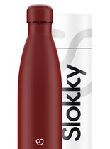 Slokky - Matte Red Thermosfles & Dop - 500ml