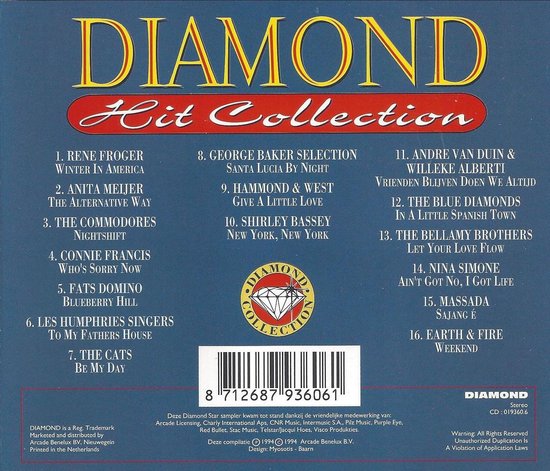 Diamond Hit Collection, various artists | Muziek | bol