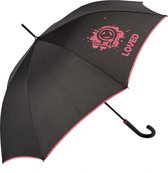 Biggdesign Paraplu Volwassenen - 8 Baleinen - Windbestendig - Lichte Design - Zwart - Voor Heren en Dames - Ø105 cm