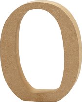 Nummer. 0. H: 13 cm. 2 cm. mdf - 1 st