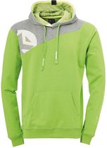 Kempa Core 2.0 Hoody Kind Hoop Groen-Donker Grijs Melange Maat 152