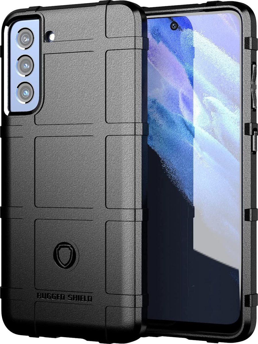 ShieldCase Rugged Shield geschikt voor Samsung Galaxy S21 FE - schokbestendig hoesje - Back cover - zwart