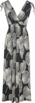 Cassis - Female - Jurk met grafische bladprint  -