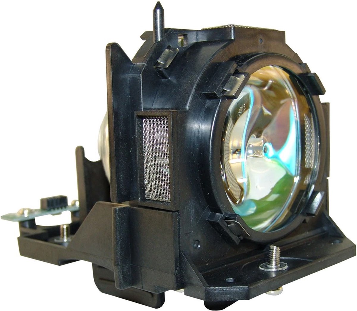 Beamerlamp geschikt voor de PANASONIC PT-DW100 beamer, lamp code ET-LAD12KF. Bevat originele SHP lamp, prestaties gelijk aan origineel.
