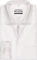 MARVELIS comfort fit overhemd - wit - Strijkvrij - Boordmaat: 45
