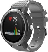 Siliconen Smartwatch bandje - Geschikt voor  Garmin Vivoactive 3 siliconen bandje - grijs - Horlogeband / Polsband / Armband