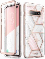 Cosmo Backcase hoesje Samsung S10 - Marmer Wit
