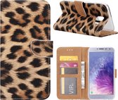 FONU Boekmodel Hoesje Luipaard Samsung Galaxy J4 (SM-J400)