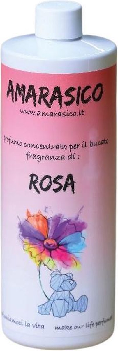 Amarasico Wasparfum Rozen - 500 ml – Frisse was – Heerlijke geur – Textielverfrisser – Wasverzachter – Bloemengeur