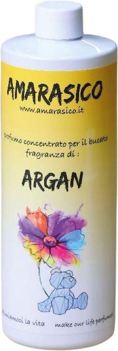 Amarasico Wasparfum Argan - 500 ml – Frisse was – Heerlijke geur – Textielverfrisser – Wasverzachter – Bloemengeur