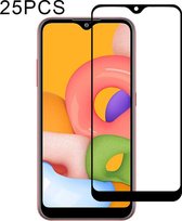 Voor Galaxy A01 25 PCS Full Glue Full Cover Screenprotector Gehard Glas Film