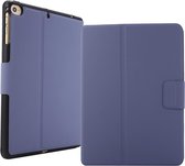 Voor iPad mini 5/4/3/2/1 elektrisch geperste textuur horizontale flip lederen tas met houder en pen slot (lavendel grijs)