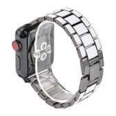 Voor Apple Watch 5 & 4 40 mm / 3 & 2 & 1 38 mm epoxy metalen horlogeband (witte gerst)