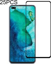 25 STUKS 9H Oppervlaktehardheid 2.5D Volledige lijm Volledig scherm Gehard glasfilm voor Huawei Honor V30