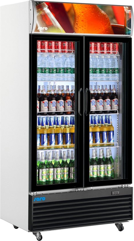 SARO Flessenkoeler met dubbele glasdeur Model GTK 800