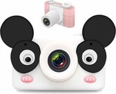 D3 PLUS 1200W pixellens Bear Cartoon Mini digitale sportcamera met 2,0 inch scherm voor kinderen (roze)