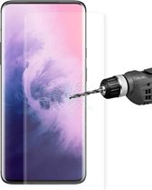 ENKAY Hat-Prince 0,26 mm 9H 3D explosieveilige volledig scherm gebogen warmtebuigende gehard glasfilm voor OnePlus 7 Pro (transparant)