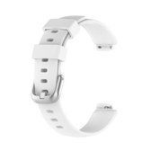 Voor Fitbit Inspire 2 TPE vervangende horlogeband, maat: S (wit)