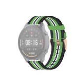 Voor Xiaomi horloge kleur 22 mm nylon denim polsband horlogeband (zwart en limoen)