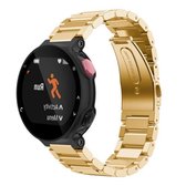 Universele Smart Watch Drie Stalen Strips Polsband Horlogeband voor Garmin Forerunner 220/230/235/630/620/735 (Goud)