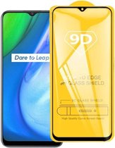 Voor OPPO Realme Q2i 9D Full Glue Full Screen gehard glasfilm