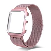 Voor Apple Watch Series 3 & 2 & 1 42 mm Milanese Loop Simple Fashion metalen horlogeband (roségoud)