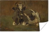 Poster Liggende koe - Schilderij van Anton Mauve - 90x60 cm