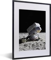 Fotolijst incl. Poster - Astronaut - Maan - Tuinieren - 30x40 cm - Posterlijst