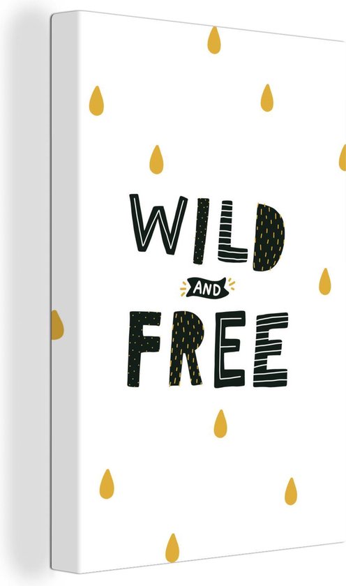 Illustration Pour Enfants De La Pluie Avec La Citation Wild And Free 1x180 Cm Bol Com