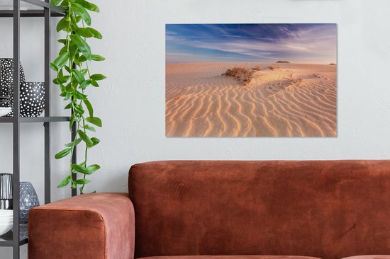 De belles vagues de sable se sont formées dans les dunes de Fuerteventura Toile 60x40 cm - Tirage photo sur toile (Décoration murale salon / chambre)
