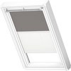 VELUX Origineel Verduisterend Rolgordijn Plus Plissé (DFD) Wit Kozijn, MK08, Grey