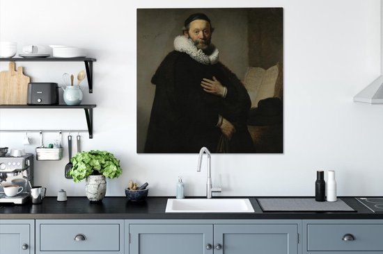 Peintures sur toile - Johannes Wtenbogaert - peinture de Rembrandt van Rijn - 90x90 cm - Décoration murale