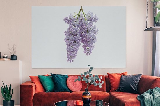 Tableau sur Toile Un Bouquet de Lilas Suspendus - 150x100 cm - Décoration murale