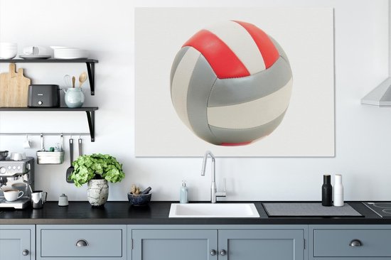 Canvas schilderij 120x90 cm - Wanddecoratie Handbal op witte achtergrond - Muurdecoratie woonkamer - Slaapkamer decoratie - Kamer accessoires - Schilderijen op canvas