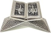 Islamitische Decoratie Rahle Kuran Allah & Muhammed Zilver
