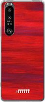 6F hoesje - geschikt voor Sony Xperia 1 III -  Transparant TPU Case - Scarlet Canvas #ffffff