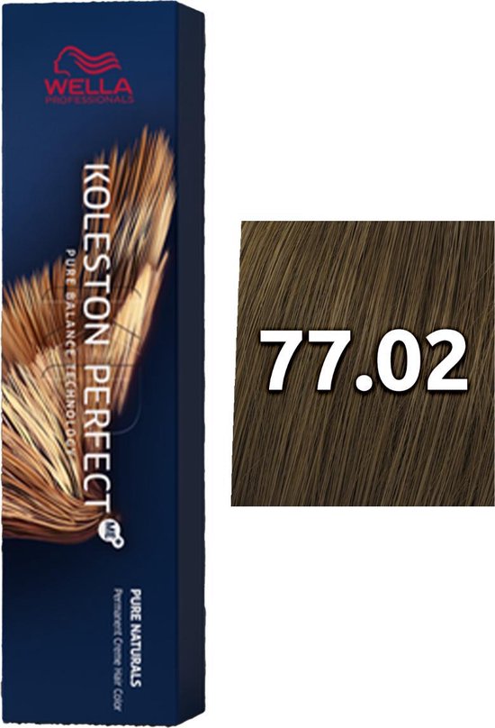 Wella Koleston Perfect Me+ Pure Naturals 77/02 Blond intense naturel mat  60ml | bol.com