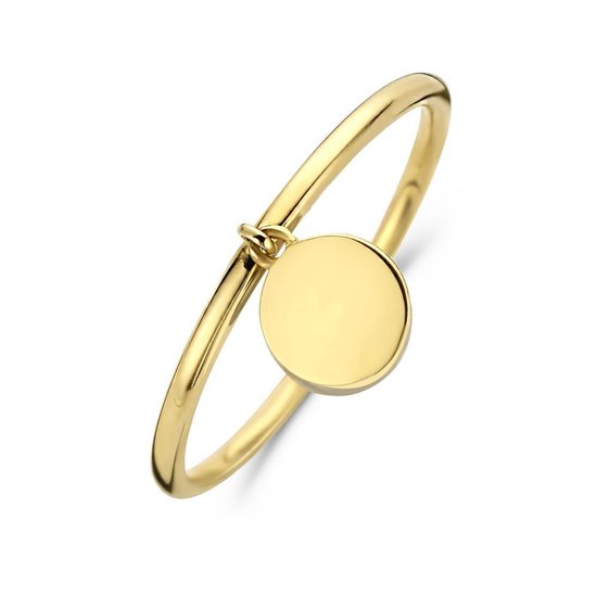 New Bling 9NBG-0247-58 Gouden Ring - Dames - Met Hangertje - Rondje - 6 mm  Doorsnee -... | bol.com