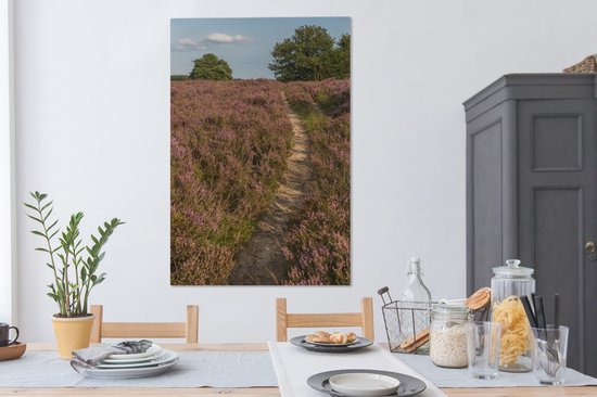 Un sentier dans le parc national de Dwingelderveld 90x140 cm - Tirage photo sur toile (Décoration murale salon / chambre)