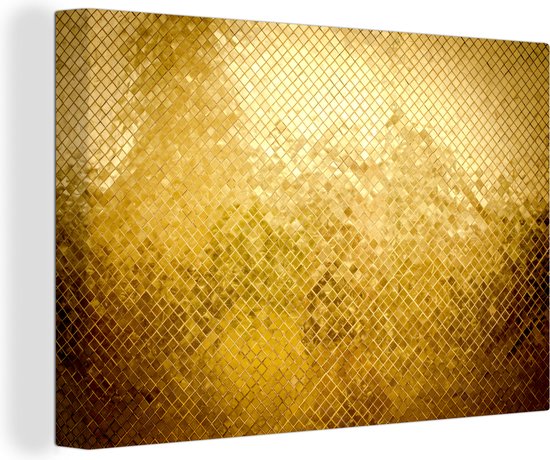 bekennen Terminal magie Canvas Schilderij Gouden glitter achtergrond - 30x20 cm - Wanddecoratie |  bol.com