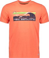 New Zealand Auckland T-shirt Ngaruawahia 21dn708 Neon Orange 1301 Mannen Maat - XXL