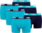 Puma 6-pack heren boxershort Basic - lichtblauw/blauw