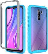 Voor Geschikt voor Xiaomi Redmi 9 Starry Sky Solid Color Series Schokbestendige pc + TPU beschermhoes (hemelsblauw)