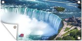 Tuinposter De Niagarawatervallen in Canada - 80x40 cm - Wanddecoratie Buiten - Tuinposter - Tuindoek - Schuttingposter - Tuinschilderij