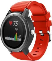 Geschikt voor Garmin Vivoactive 3 silicone band - rood - 42mm