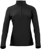 Falcon skipully Flashlight dames ski pulli met rits zwart